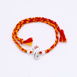 Nipura 925 Sterling Silver Ekadanta Thread Rakhi