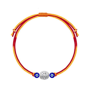 Nipura 925 Sterling Silver Evil Eye Thread Rakhi