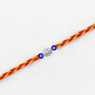Nipura 925 Sterling Silver Evil Eye Thread Rakhi