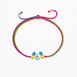 Nipura 925 Sterling Silver Blue Mickey Mouse Kids Thread Rakhi