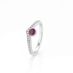 Nipura 925 sterling silver Radiant Curve Vanki Ring