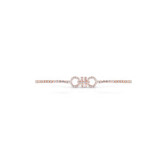 Rosegold Dual Bolo Brass Bracelet
