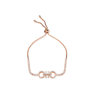 Rosegold Dual Bolo Brass Bracelet