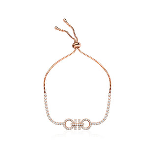 Rosegold Dual Bolo Brass Bracelet