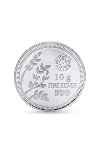 10g 999 Pure Silver Ganesh & Laxmi Coin | Divine Blessings in Blister Packaging