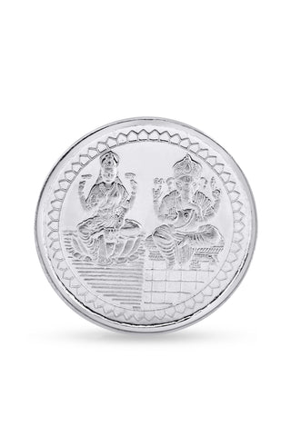 10g 999 Pure Silver Ganesh & Laxmi Coin | Divine Blessings in Blister Packaging