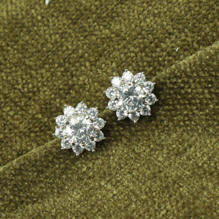 Classic Bountiful Brass Stud Earrings