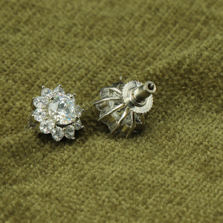 Classic Bountiful Brass Stud Earrings