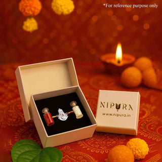 Nipura 925 Sterling Silver Teddy Kids Thread Rakhi