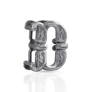 Sterling Silver Initial D Pendant for men