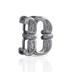 D Initial 925 Sterling Silver Pendant without Chain